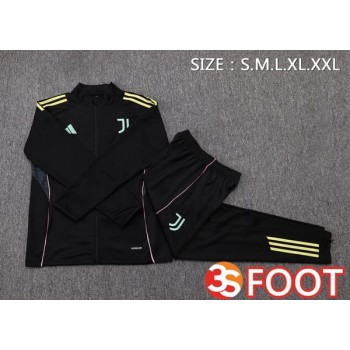 Ensemble Veste Survetement De Foot Juventus Noir 2025/2026