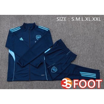 Ensemble Veste Survetement De Foot Arsenal Bleu Royal 2025/2026