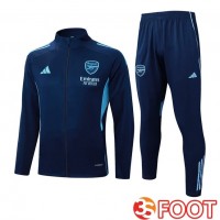 Ensemble Veste Survetement De Foot Arsenal Bleu Royal 2025/2026