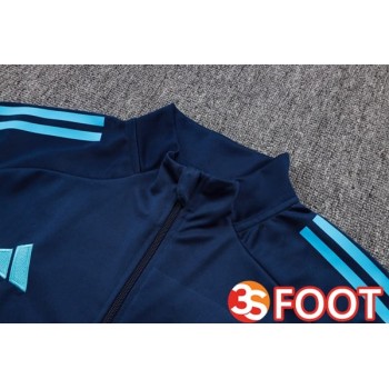 Ensemble Veste Survetement De Foot Arsenal Bleu Royal 2025/2026