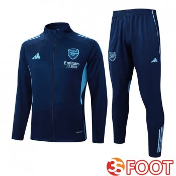 Ensemble Veste Survetement De Foot Arsenal Bleu Royal 2025/2026