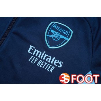 Ensemble Veste Survetement De Foot Arsenal Bleu Royal 2025/2026