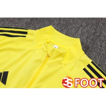 Ensemble Veste Survetement De Foot Real Madrid Jaune 2025/2026