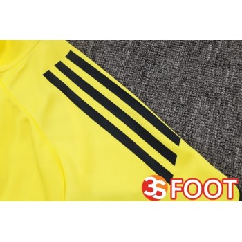 Ensemble Veste Survetement De Foot Real Madrid Jaune 2025/2026