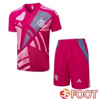 Ensemble Training T-Shirts Flamengo + Shorts Rouge 2025/2026