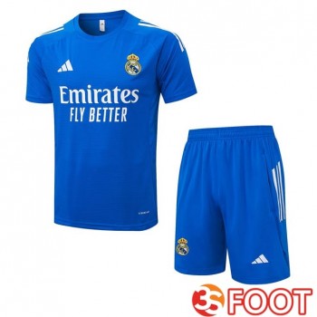 Ensemble Training T-Shirts Real Madrid + Shorts Bleu 2025/2026