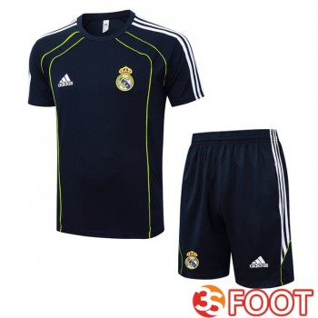 Ensemble Training T-Shirts Real Madrid + Shorts Bleu Royal 2025/2026