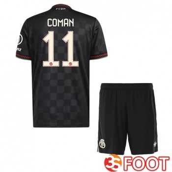Maillot De Foot Bayern Munich (Coman 11) Enfant Third Noir 2025/2026