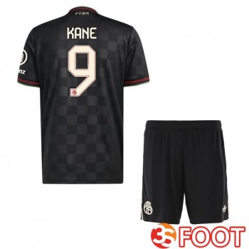 Maillot De Foot Bayern Munich (Kane 9) Enfant Third Noir 2025/2026