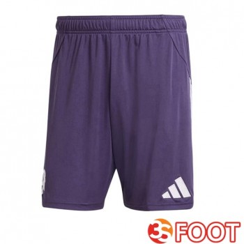 Short De Foot Manchester United Exterieur Pourpre 2025/2026
