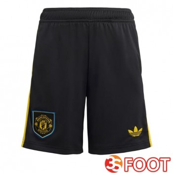 Short De Foot Manchester United Third Noir 2025/2026