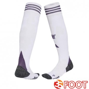 Chaussettes De Foot Manchester United Exterieur Blanc 2025/2026