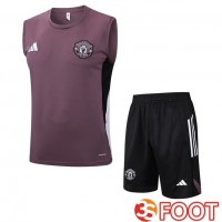 Gilet Foot Manchester United + Shorts Pourpre 2025/2026