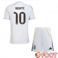 Maillot De Foot Real Madrid (Mbappé 10) Enfant Domicile Blanc 2025/2026 Maillot De Foot Real Madrid (Mbappé 10) Enfant Domicile Blanc 2025/2026