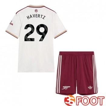 Maillot De Foot Arsenal (HAVERTZ 29) Enfant Third Blanc 2025/2026