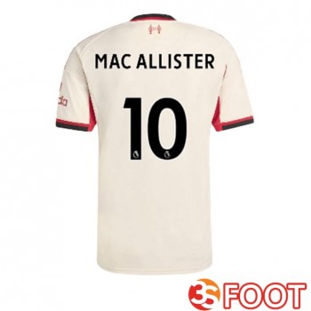 Maillot De Foot FC Liverpool (MAC ALLISTER 10) Exterieur Jaune 2025/2026