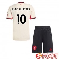 Maillot De Foot FC Liverpool (MAC ALLISTER 10) Enfant Exterieur Jaune 2025/2026