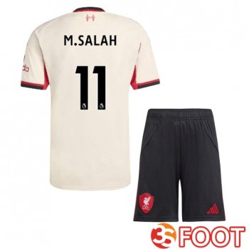 Maillot De Foot FC Liverpool (M.SALAH 11) Enfant Exterieur Jaune 2025/2026