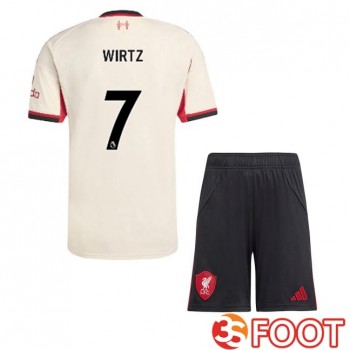 Maillot De Foot FC Liverpool (WIRTZ 7) Enfant Exterieur Jaune 2025/2026