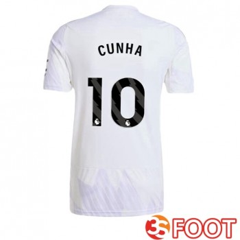 Maillot De Foot Manchester United (CUNHA 10) Exterieur Blanc 2025/2026