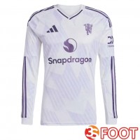 Maillot De Foot Manchester United Exterieur Manche longue Blanc 2025/2026
