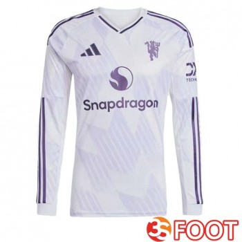 Maillot De Foot Manchester United Exterieur Manche longue Blanc 2025/2026