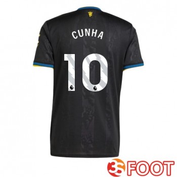 Maillot De Foot Manchester United (CUNHA 10) Third Noir 2025/2026