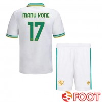 Maillot De Foot AS Roma (MANU KONE 17) Enfant Third Blanc 2025/2026