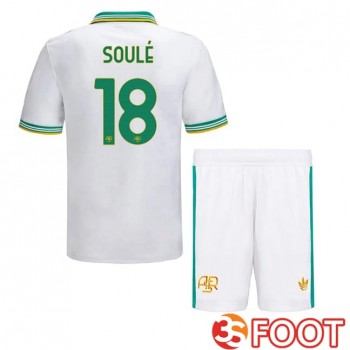 Maillot De Foot AS Roma (SOULÉ 18) Enfant Third Blanc 2025/2026
