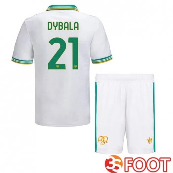 Maillot De Foot AS Roma (DYBALA 21) Enfant Third Blanc 2025/2026