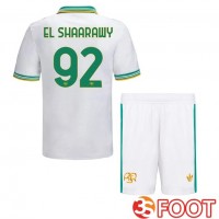 Maillot De Foot AS Roma (EL SHAARAWY 92) Enfant Third Blanc 2025/2026