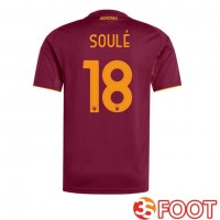 Maillot De Foot AS Roma (SOULÉ 18) Domicile Rouge 2025/2026