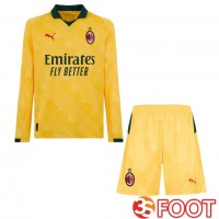Maillot De Foot AC Milan Enfant Third Manche longue Jaune 2025/2026