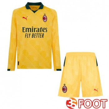 Maillot De Foot AC Milan Enfant Third Manche longue Jaune 2025/2026