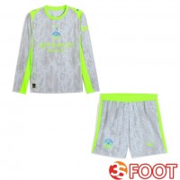 Maillot De Foot Manchester City Enfant Third Manche longue Gris Vert 2025/2026
