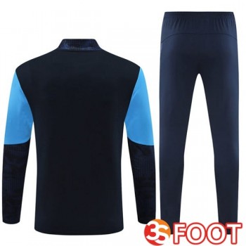 Ensemble Survetement De Foot Marseille OM Bleu Royal 2025/2026