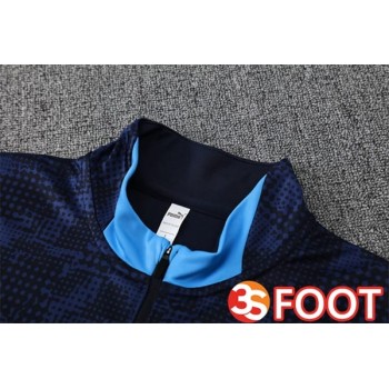 Ensemble Survetement De Foot Marseille OM Bleu Royal 2025/2026