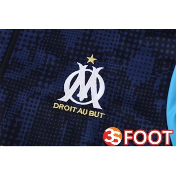 Ensemble Survetement De Foot Marseille OM Bleu Royal 2025/2026