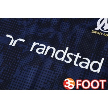 Ensemble Survetement De Foot Marseille OM Bleu Royal 2025/2026