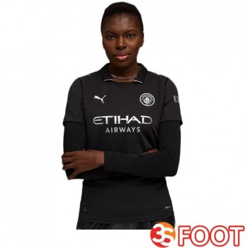 Maillot De Foot Manchester City Femme Exterieur Noir 2025/2026
