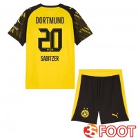 Maillot De Foot Dortmund BVB (Sabitzer 20) Enfant Domicile Jaune 2025/2026