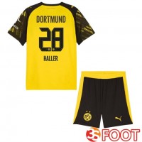 Maillot De Foot Dortmund BVB (Haller 28) Enfant Domicile Jaune 2025/2026
