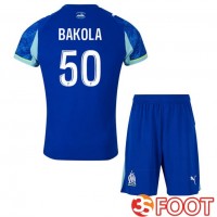 Maillot De Foot Marseille OM (BAKOLA 50) Enfant Third Bleu 2025/2026