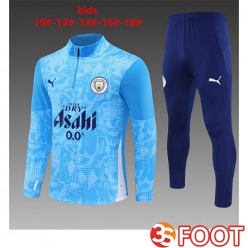 Ensemble Survetement De Foot Manchester City Enfant Bleu 2025/2026