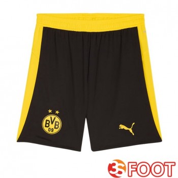 Short De Foot Dortmund BVB Domicile Noir Jaune 2025/2026