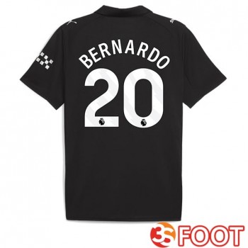 Maillot De Foot Manchester City (Bernardo Silva 20) Exterieur Noir 2025/2026