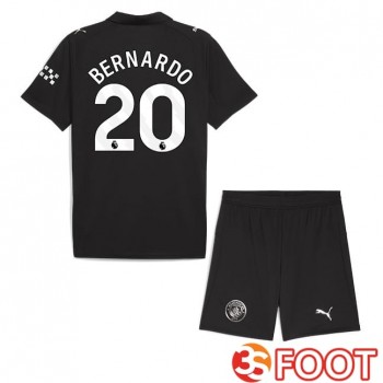 Maillot De Foot Manchester City (Bernardo Silva 20) Enfant Exterieur Noir 2025/2026