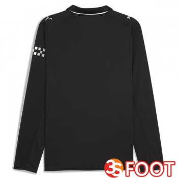 Maillot De Foot Manchester City Exterieur Manche longue Noir 2025/2026