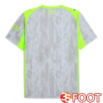 Maillot De Foot Manchester City Third Gris Vert 2025/2026