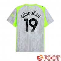 Maillot De Foot Manchester City (Ilkay Gündoğan 19) Third Gris Vert 2025/2026